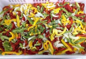 Frozen Mixed Pepper Sliced with Onion